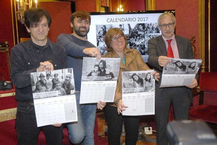 Ana Muñoz con Joan Carles March, Juan Codorníu y David Gómez.