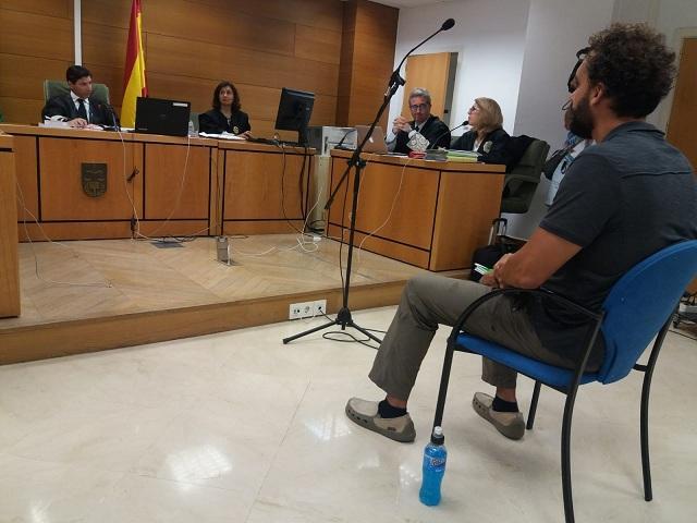 Jesús Candel, en una imagen del juicio. Jesús Candel, en una imagen del juicio.