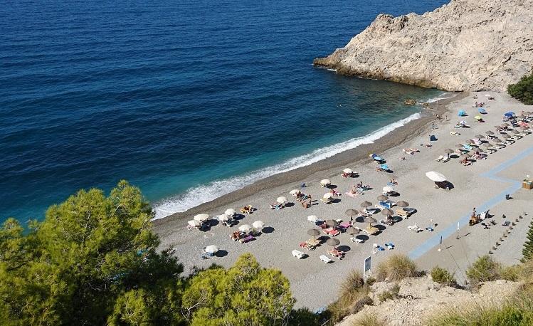 Vista de la playa de Cantarriján.