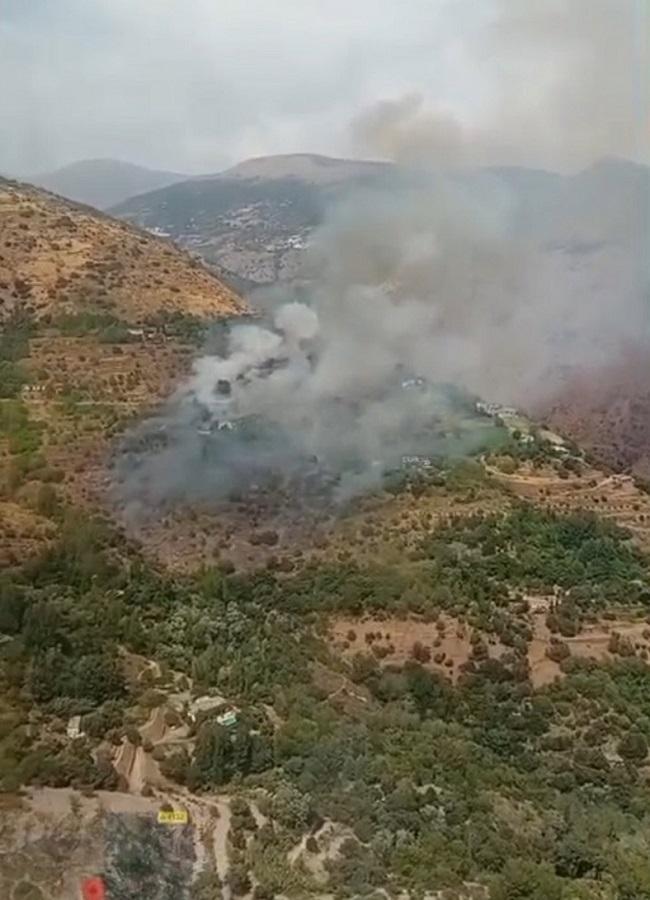 Incendio en Carataunas.