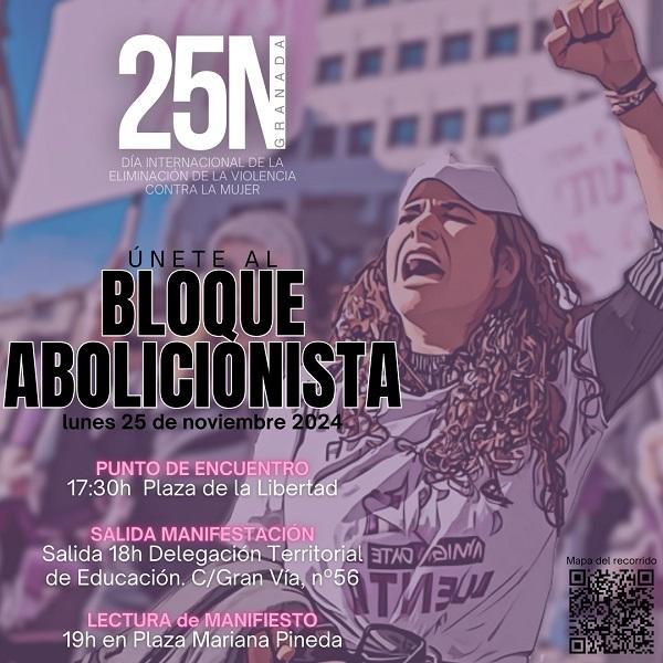 Cartel del bloque abolicionista.