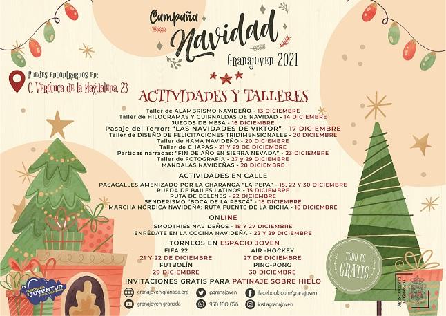 Cartel del programa de Navidad de Granajoven. 