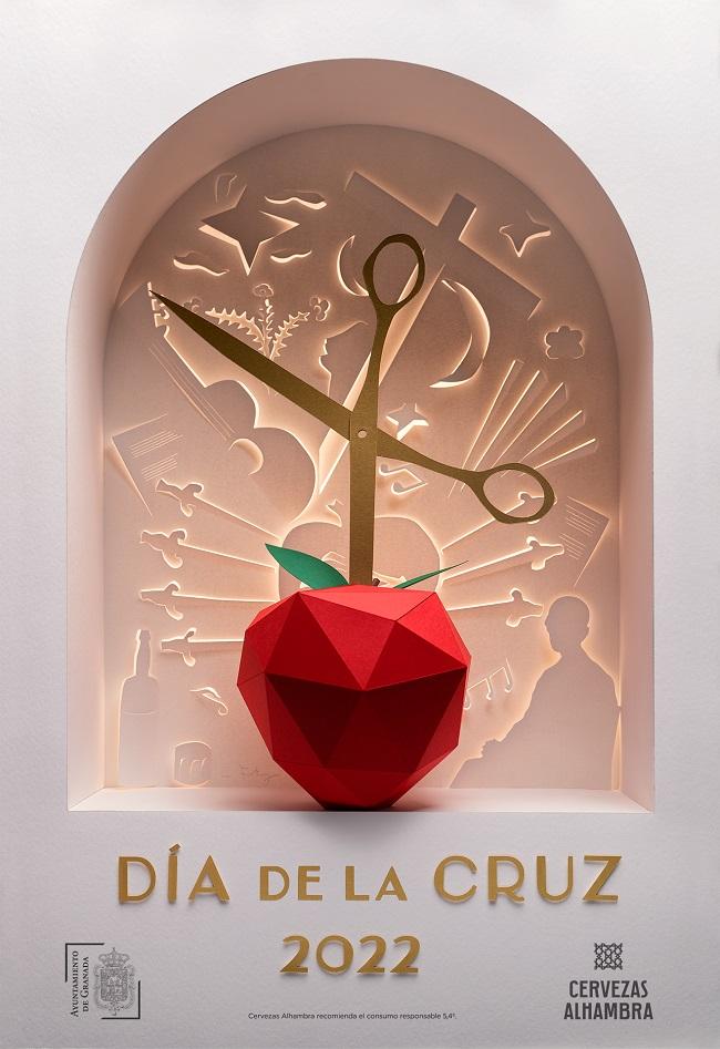 Cartel del Día de la Cruz de Carlos Fortuny.