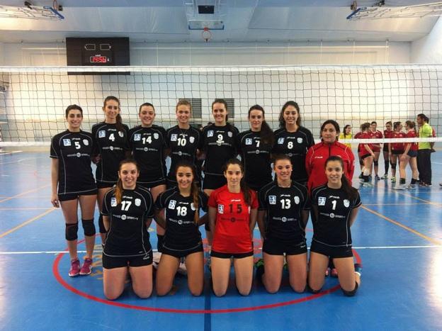 Equipo femenino de voleibol de la UGR.