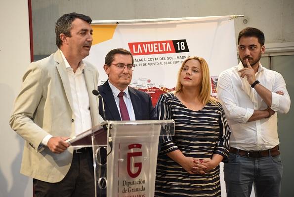 El director de la Vuelta, Javier Guillén, durante la rueda de prensa. 