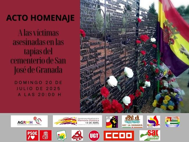 Acto del domingo 20 de julio.