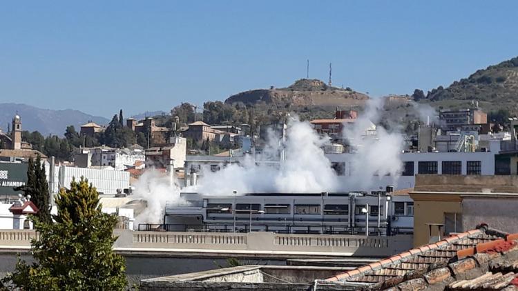 La imagen muestra la incidencia en la factoría, que finalmente se debía a labores programadas.