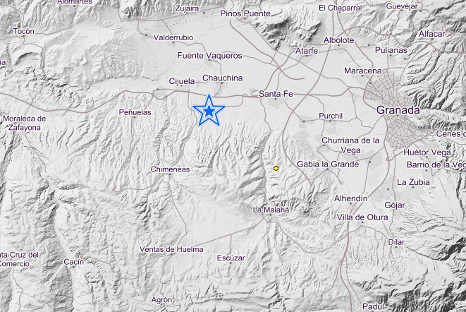 El epicentro ha estado localizado en Chauchina.