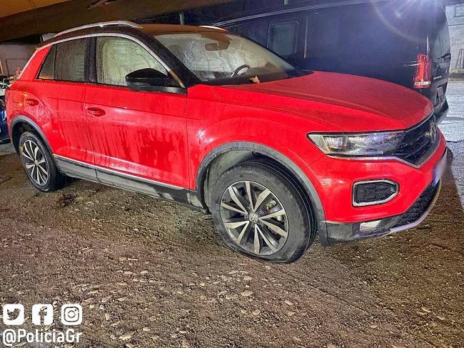 Vehículo accidentado la pasada madrugada.