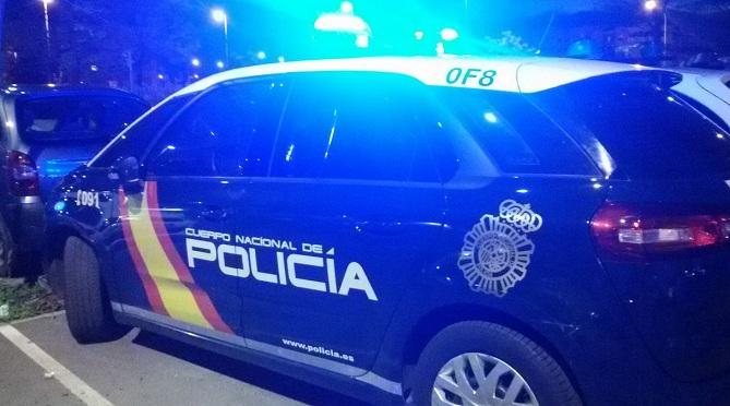 Coche policial, en Motril.