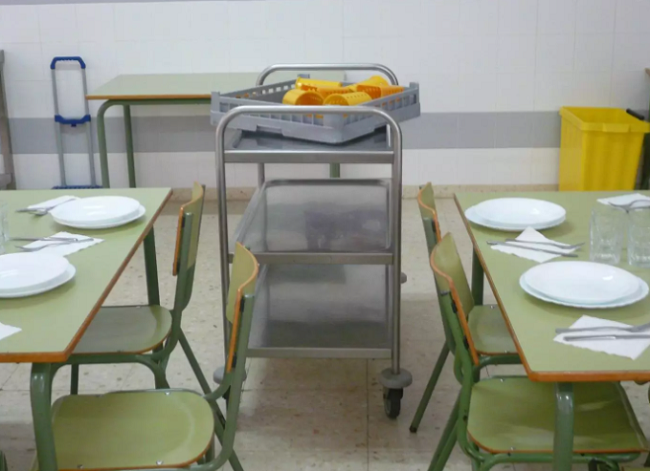 Imagen de archivo de un comedor escolar.