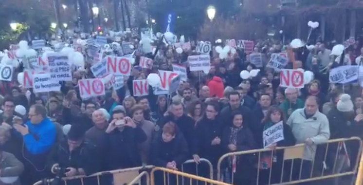 Imagen de la concentración celebrada en Jaén.