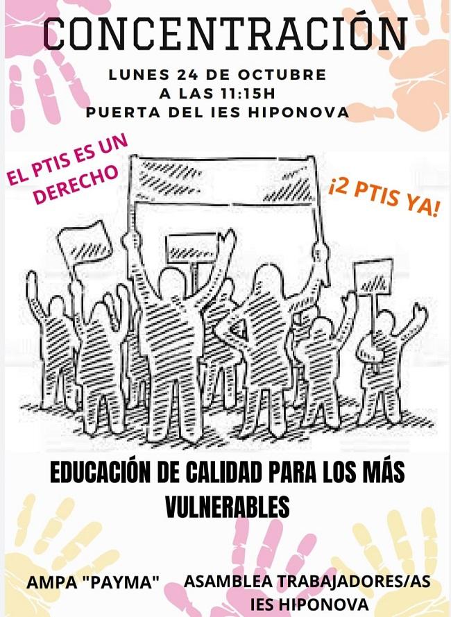 Cartel de la concentración.