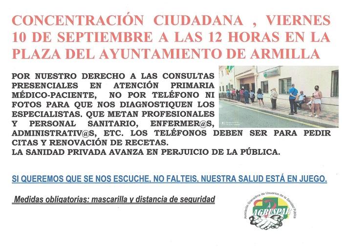 Convocatoria de la movilización.