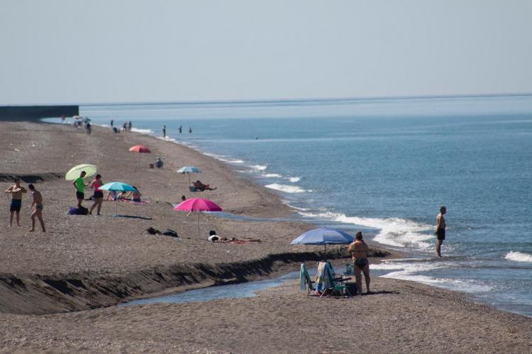 Una de las playas de Salobreña. 