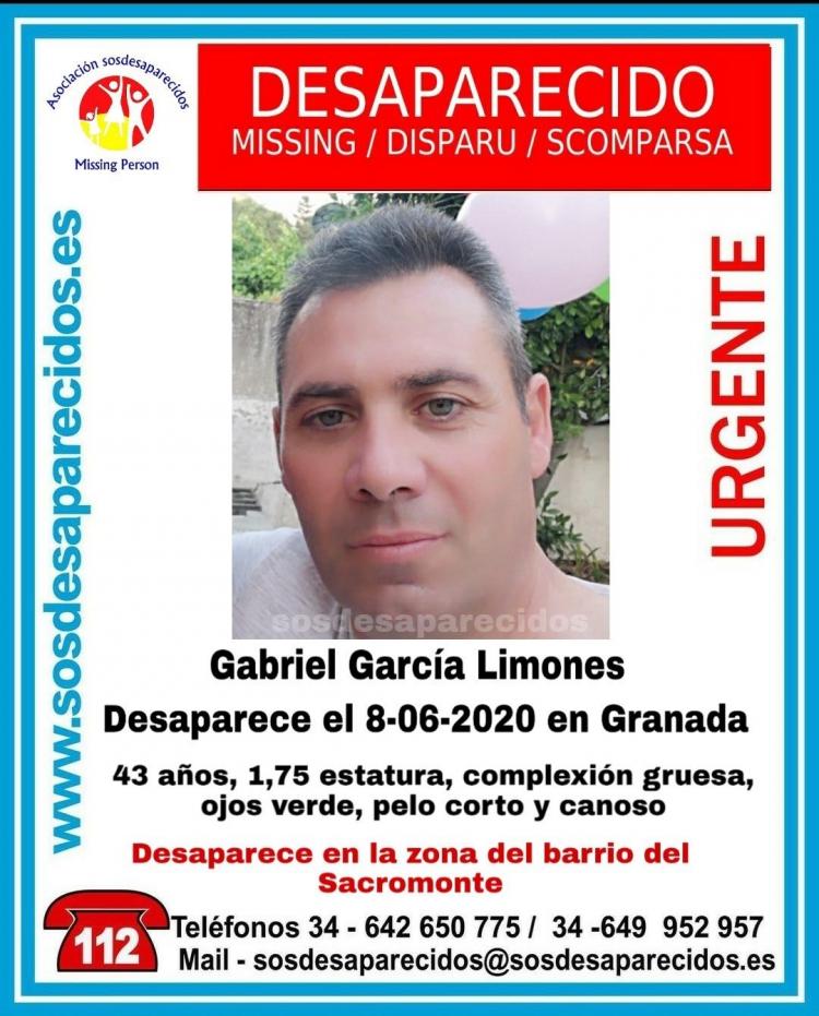 Cartel de SOS Desaparecidos.