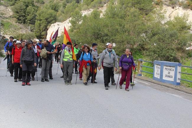 Llegada de la marcha a la provincia de Granada. Llegada de la marcha a la provincia de Granada.