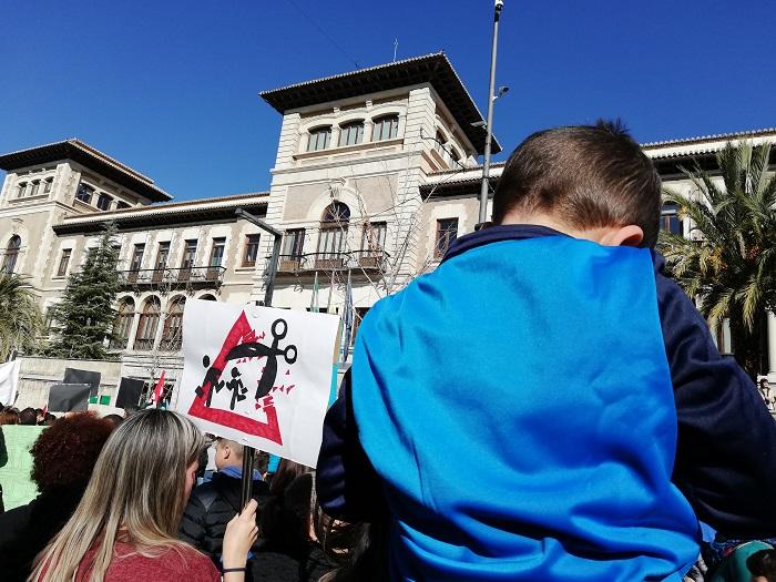 Detalle de la movilización educativa del pasado enero.