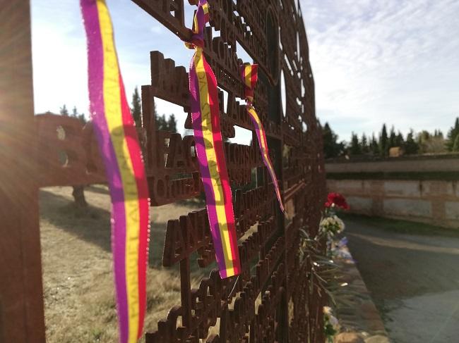 Detalle del Memorial a las víctimas del franquismo.