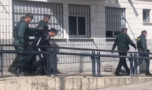 Momento de la detención.