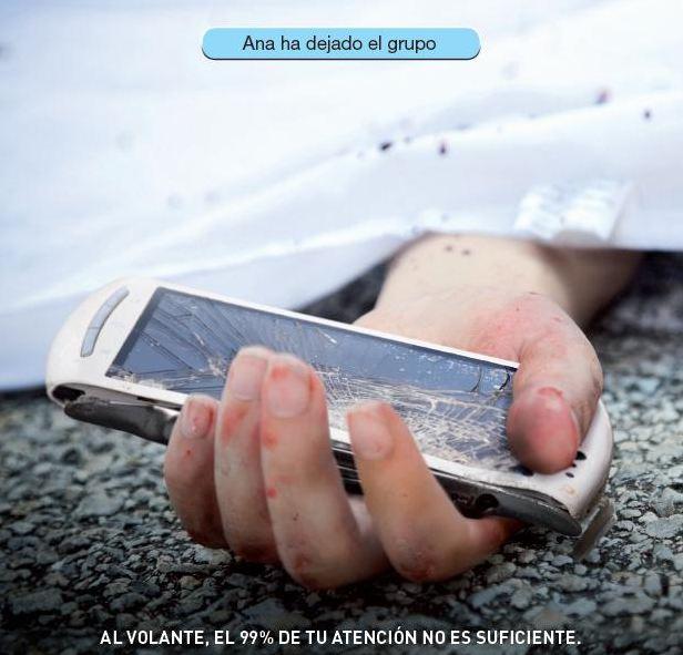 Campaña de la DGT para evitar distracciones, la principal causa de muerte al volante. 