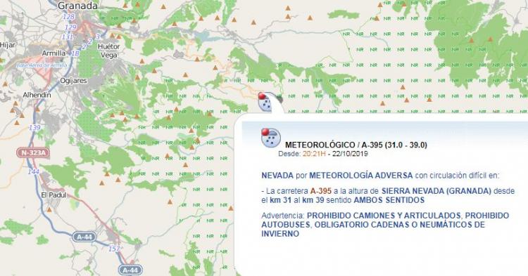 Información en la página web de la DGT Información en la página web de la DGT.