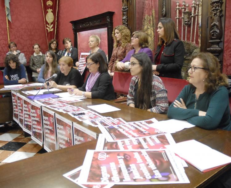 Presentación de la manifestación por el 8M.