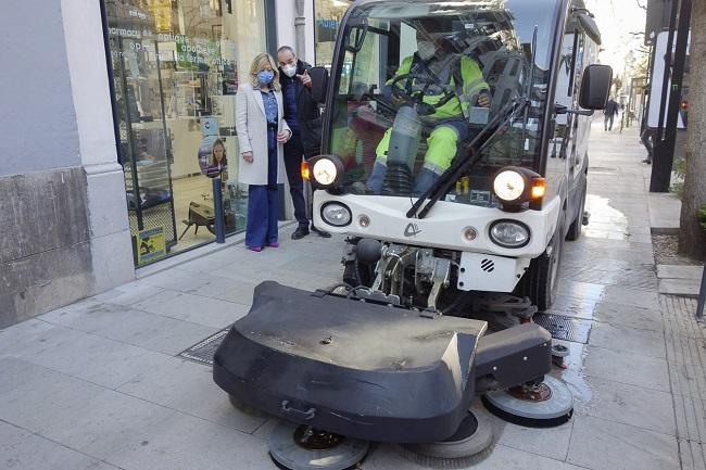 Máquina limpiadora destinada a este plan. 