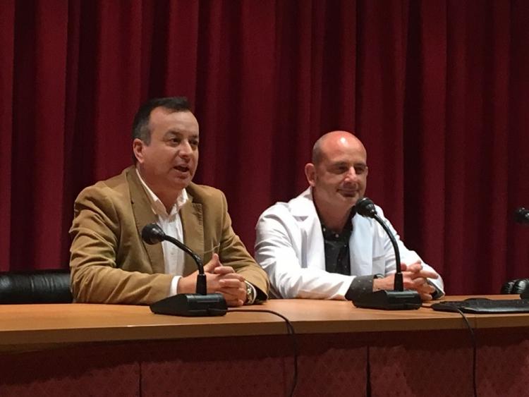 Francisco José Delgado con Higinio Almagro. Francisco José Delgado con Higinio Almagro.