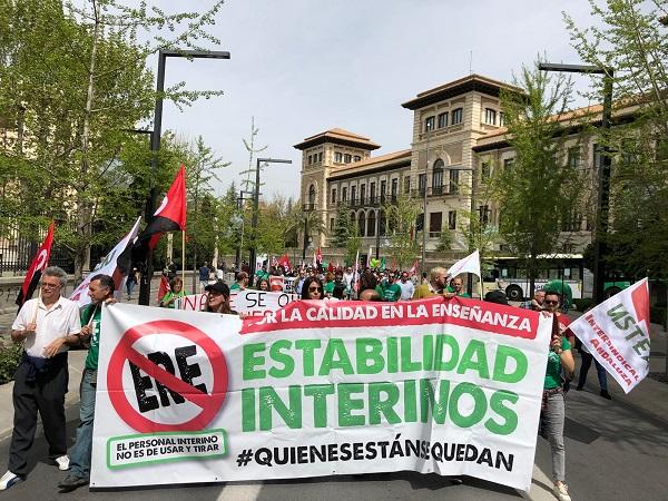 Manifestación celebrada este sábado en Granada.