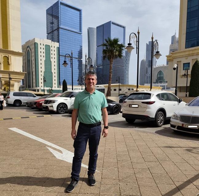 Simón Suárez Cuadros en Doha. 