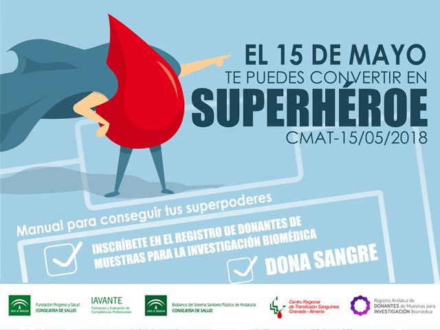 Cartel de la jornada de donación de sangre.