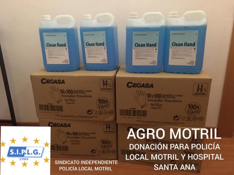 Material donado por Agro Motril. Material donado por Agro Motril.