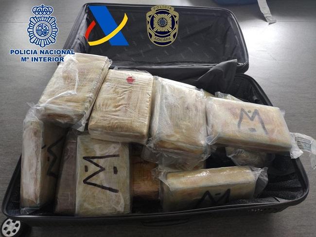 Droga intervenida en la operación.