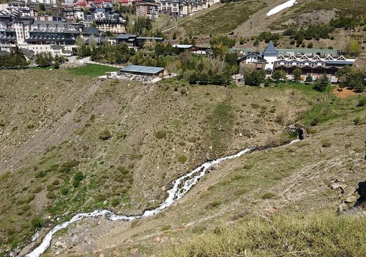 La ampliación de la depuradora de Pradollano, una de las obras pendientes. 