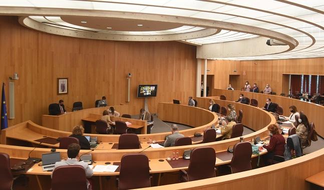 Un momento de la sesión del pleno provincial Un momento de la sesión del pleno provincial.