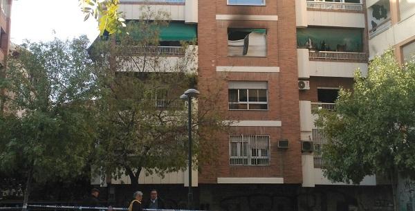 Edificio siniestrado en San Juan de Letrán. Edificio siniestrado en San Juan de Letrán.