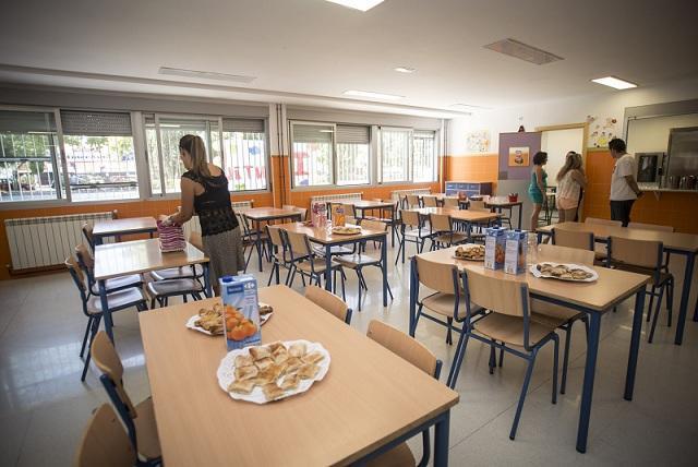 Comedor de un centro escolar. 