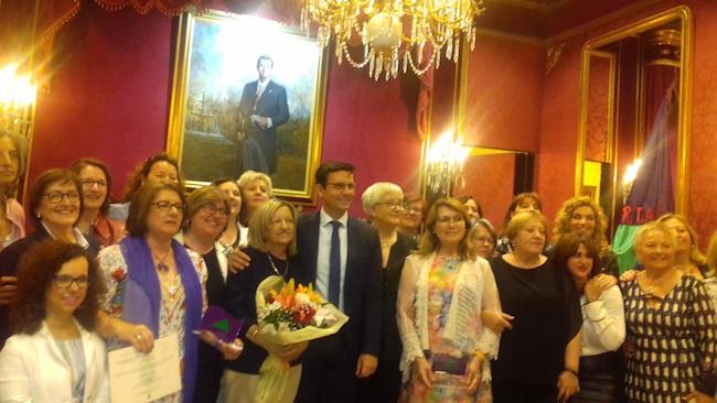 Las premiadas con los Mariana Pineda. Las premiadas con los Mariana Pineda.