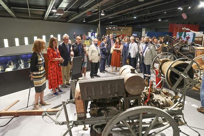 Inauguración en el Parque de las Ciencias de la exposición dedicada al Bicentenario de los Bomberos de Granada. 