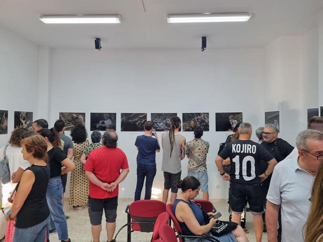 Inauguración de la exposición en el marco de las jornadas de Memoria, este viernes, en Víznar.