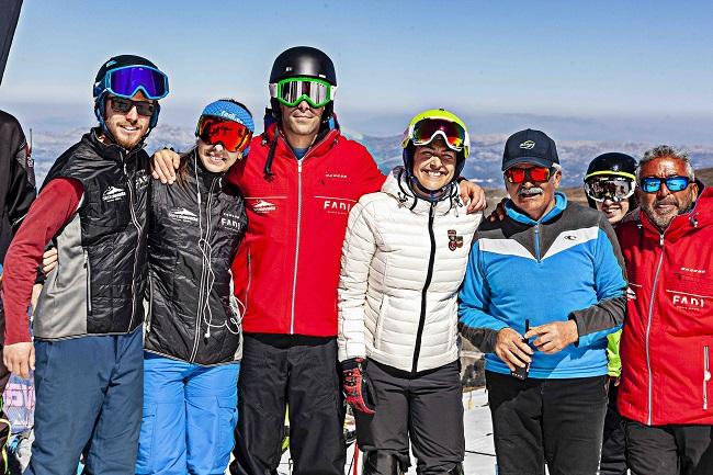 María José Rienda, este fin de semana en Sierra Nevada.