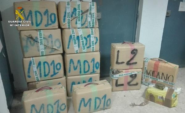 Fardos de droga intervenidos. Fardos de droga intervenidos.