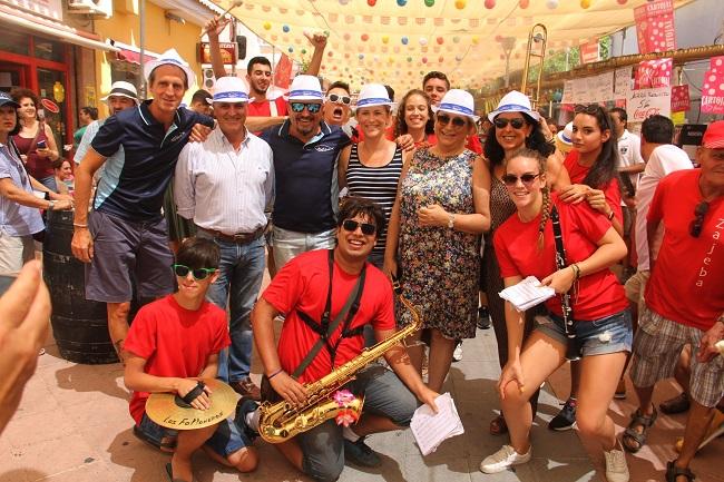 La alcaldesa y concejales, en la inauguración de la Feria de Día.