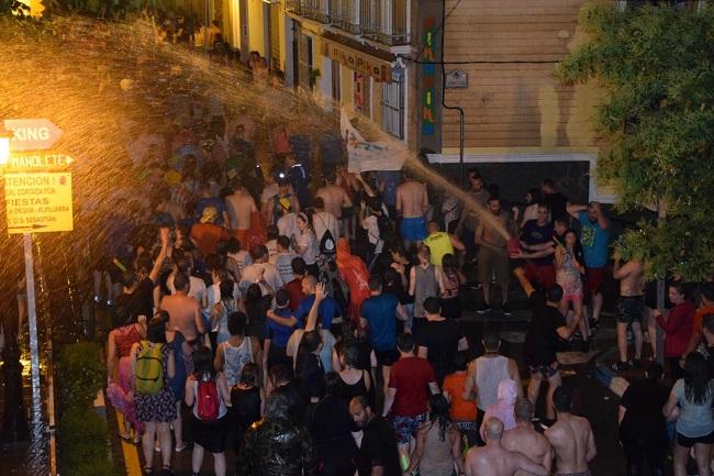 Un momento de la Fiesta del Agua, en Lanjarón.