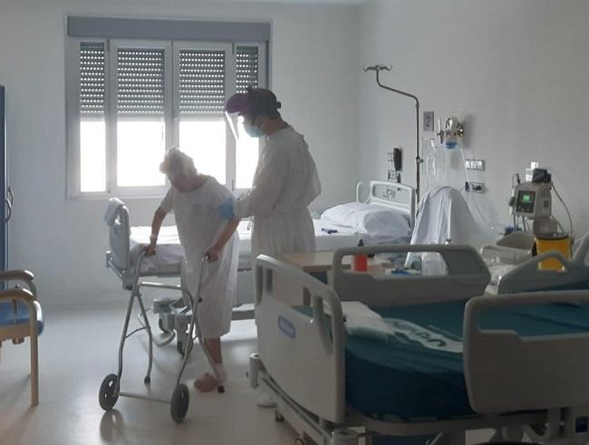 Una de las sesiones de fisioterapia. Una de las sesiones de fisioterapia.