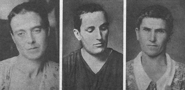 Tres mujeres rapadas por franquistas como represalia.