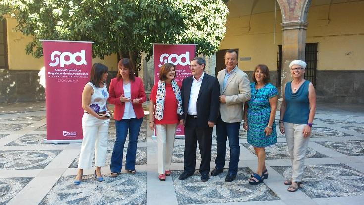 Representantes de Junta y Diputación, en el Hospital de San Juan de Dios Representantes de Junta y Diputación, en el Hospital de San Juan de Dios.