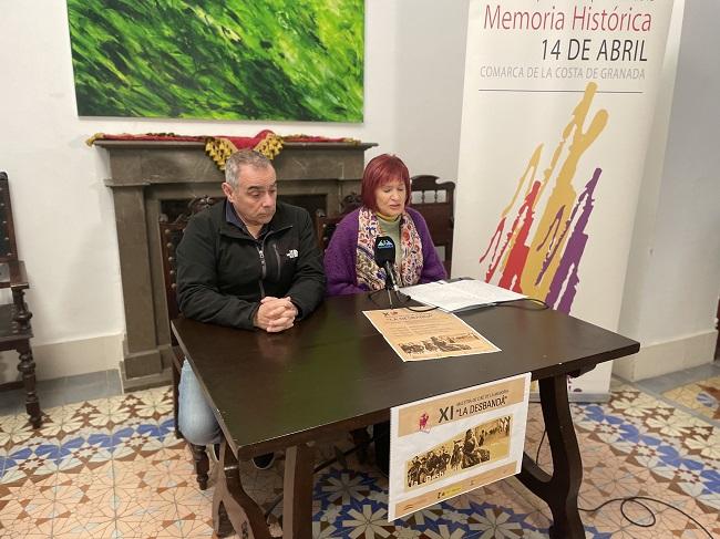 Fernando Alcalde e Isabel Cobos, este miércoles, en la presentación de la muestra.