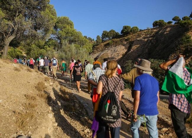 Imagen de una de las marchas entre La Colonia y el Barranco de Víznar.